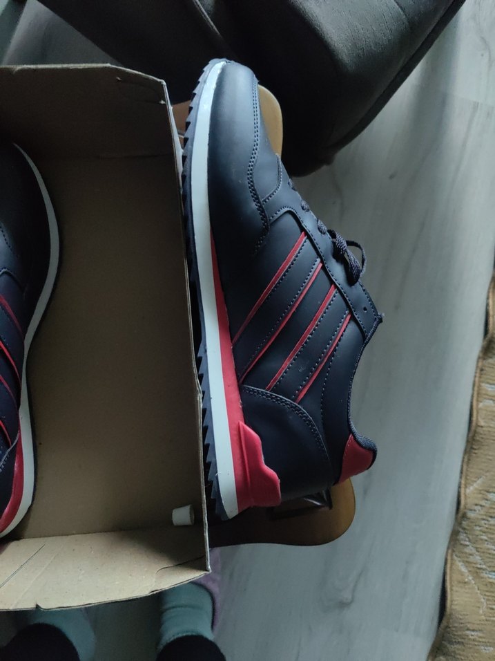 Siyah Kırmızı Erkek Spor Ayakkabı - Görsel 2