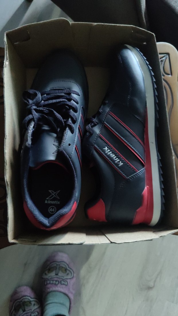 Siyah Kırmızı Erkek Spor Ayakkabı - Görsel 3