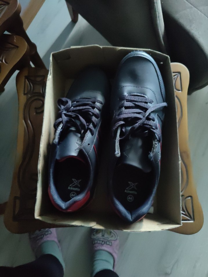 Siyah Kırmızı Erkek Spor Ayakkabı - Görsel 4