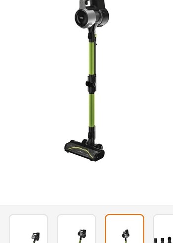 Koyu Yeşil Kablosuz Elektrikli Süpürge - Görsel 4