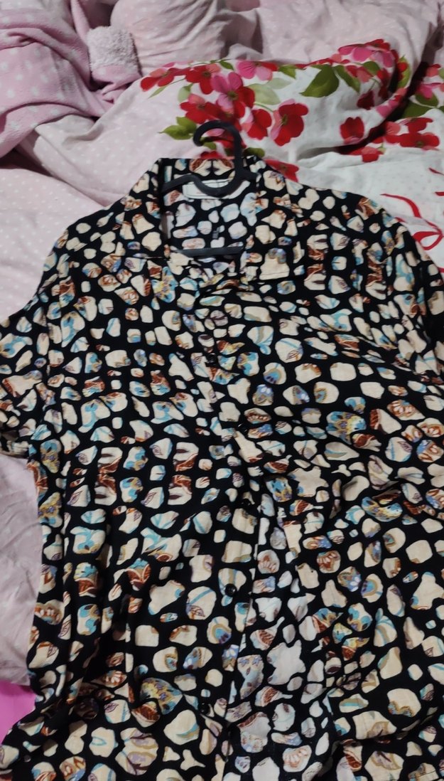 Kadın Çok Renkli Uzun Kolay Kesim Gömlek - Görsel 2