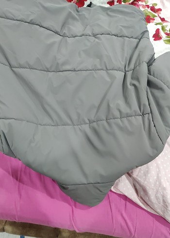 Gri Fermuarlı erkek Kışlık Mont - Görsel 3