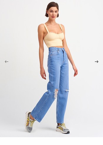 Dilvin Acik Mavi Denim Jean