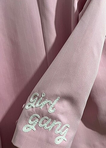 m Beden pembe Renk Patchli pembe blazer ceket