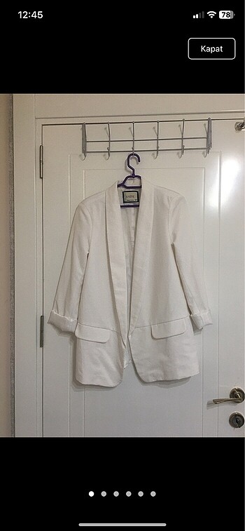 beyaz blazer takım