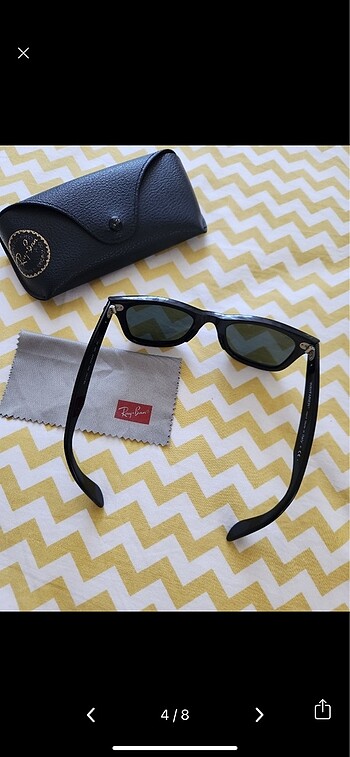 Beden siyah Renk rayban wayfarer 50*22