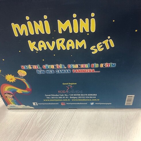 Mini mini kavram seti sıfır ürün (3+4 yaş)