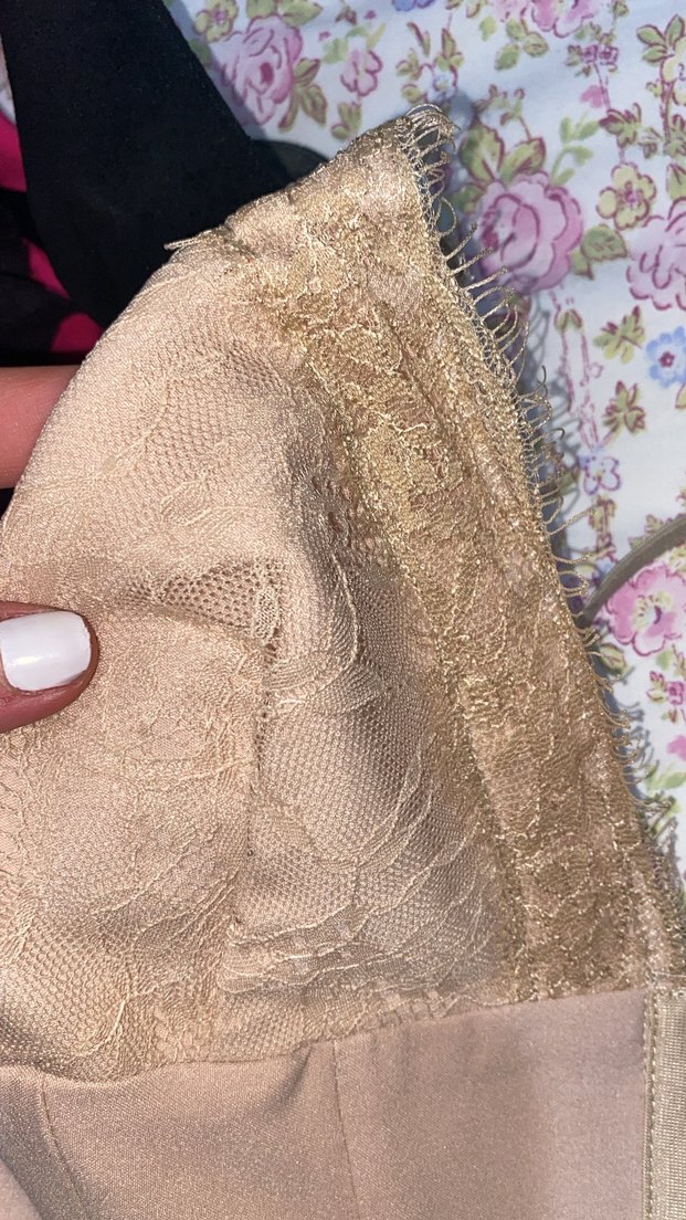 Bej Transparan Midi Straplez Büstiyer - Görsel 3