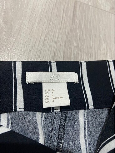 H&M çizgili kumaş pantolon