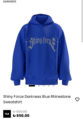 universal Beden shiny force mavi sweatshirt