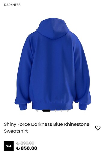 universal Beden mavi Renk shiny force mavi sweatshirt