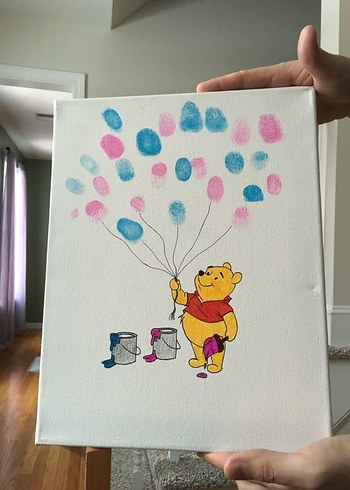 Çocuk Cinsiyeti Belirleme Sanat Kitabı(boyaları ile birlikte) - Görsel 2