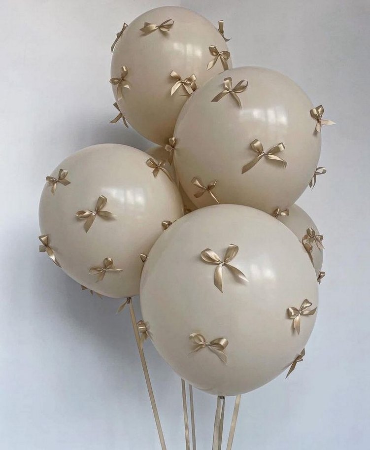 Pembe Pastel Balon Seti Siyah Fiyonklarla - Görsel 2