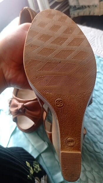 39 Beden kahverengi Renk Topuklu ayakkabı 