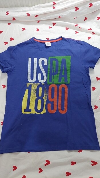 U.S.Polo 13 14 yaş kısa kollu tişört renkli