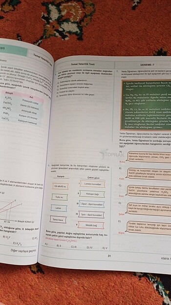  Beden Renk Toprak yayınları tyt kimya branş denemesi
