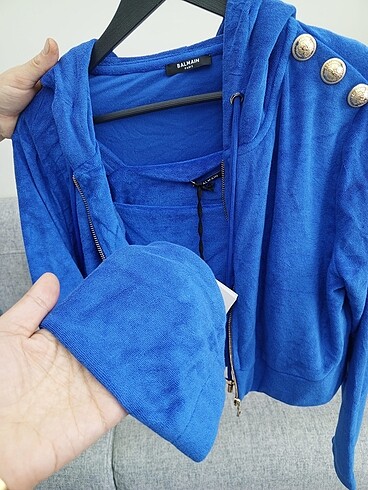 l Beden mavi Renk Balmain sıfır takım