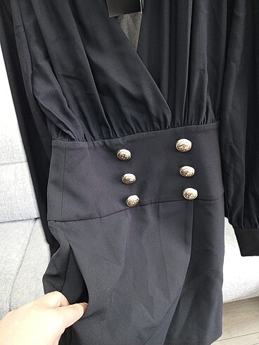 s Beden siyah Renk Balmain marka elbise