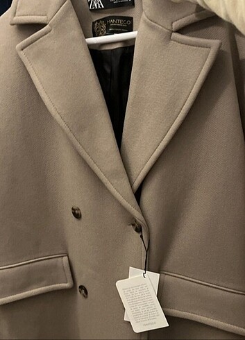 xl Beden camel Renk Zara Manteco Kaban