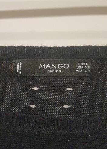 s Beden Mango Siyah Kazak