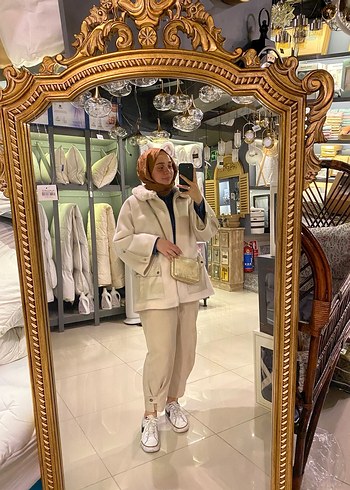 Kadın Kapüşonlu Rahat Kesim Parka - Görsel 3