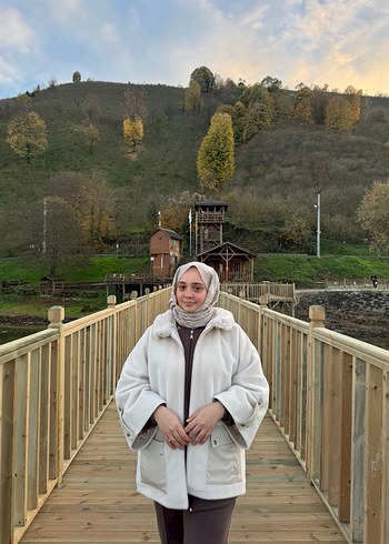 Kadın Kapüşonlu Rahat Kesim Parka - Görsel 2