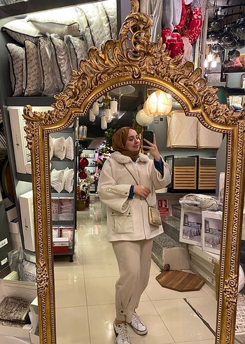 Kadın Kapüşonlu Rahat Kesim Parka - Görsel 4