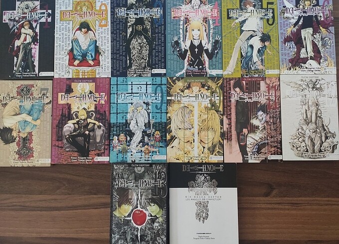 death note manga 1-13 set + kitap