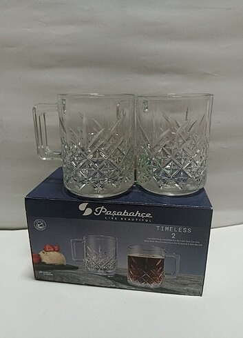 Paşabahçe timeless kuplu bardak kupa 2li 
