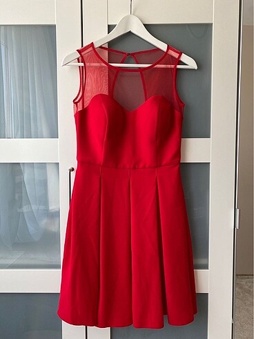MD FashionArt Kadın Kırmızı Gece / Abiye Elbise