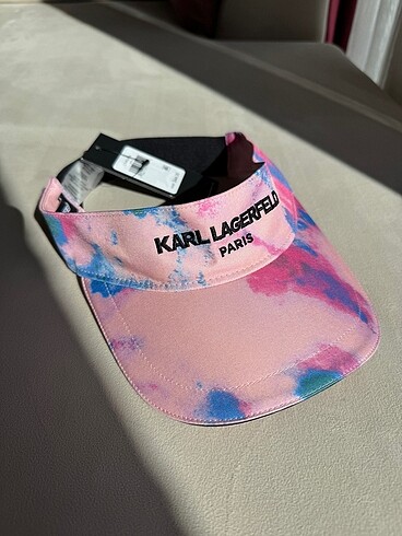 Karl Lagerfeld Kadın Pembe Renkli Vizör Şapka / Siperlik