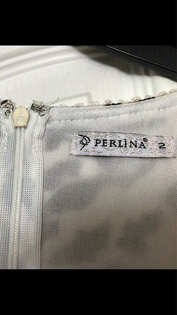 Perlina Perlina 2beden dantelli boncuk işlemeli leoparlı elbise