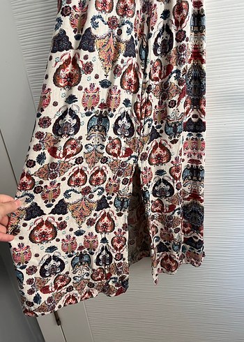 Bohem Çok Renkli Uzun Elbise - Görsel 2