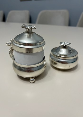 Gümüş fincan ve lokumluk - Görsel 2