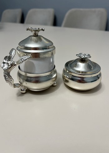 Gümüş fincan ve lokumluk - Görsel 5