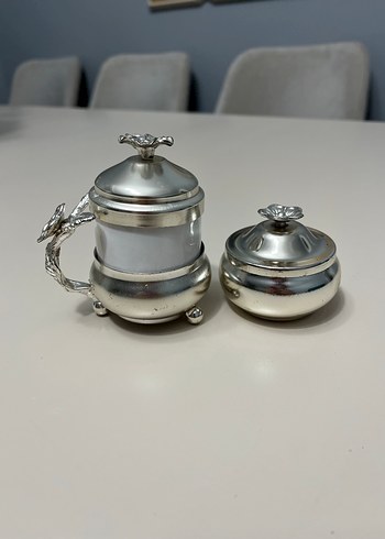 Gümüş fincan ve lokumluk - Görsel 3