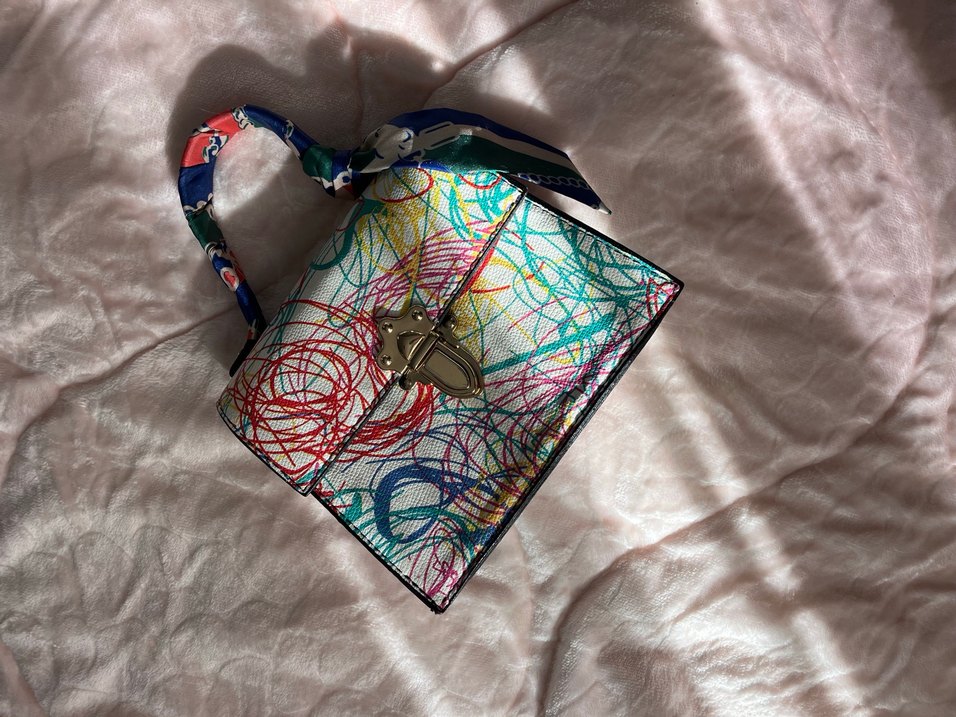 Renkli Bağlamalı Kadın Çanta - Görsel 4