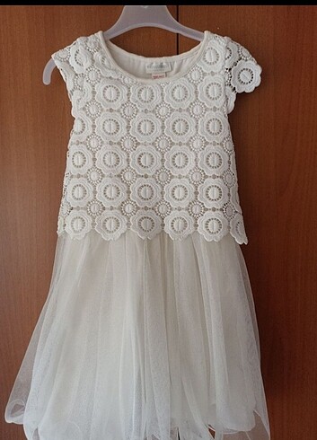LC Waikiki LC Waikiki beyaz çocuk elbisesi 5-6 yaş