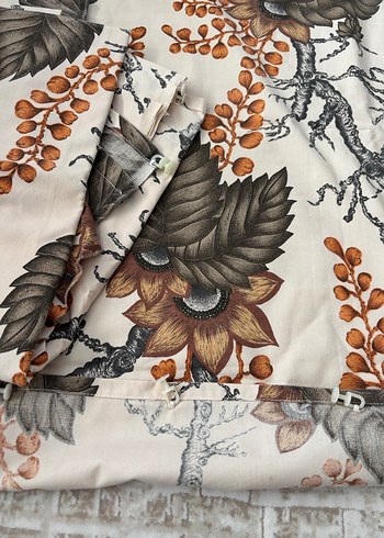 nostaljik antika perde en145 boy255 2 adet kornişli - Görsel 2