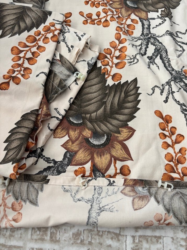 nostaljik antika perde en145 boy255 2 adet kornişli - Görsel 2