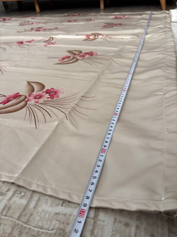 nostaljik antika saten perde 2 adet en170 boy255 - Görsel 3