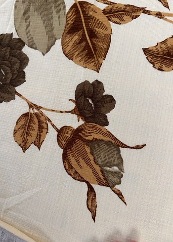 Nostaljik antika  düz kumaş (perdelik) 225x135 2adet - Görsel 3