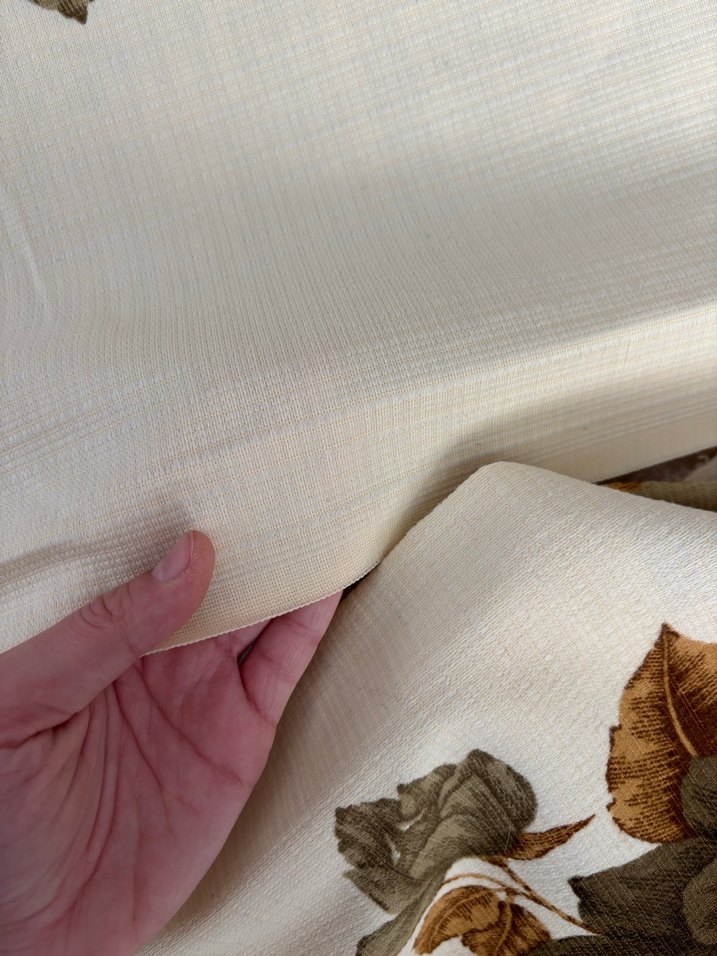 Nostaljik antika  düz kumaş (perdelik) 225x135 2adet - Görsel 2