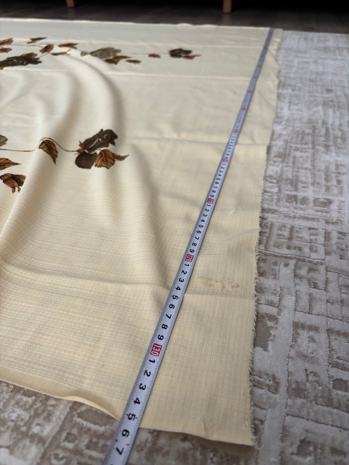 Nostaljik antika  düz kumaş (perdelik) 225x135 2adet - Görsel 4