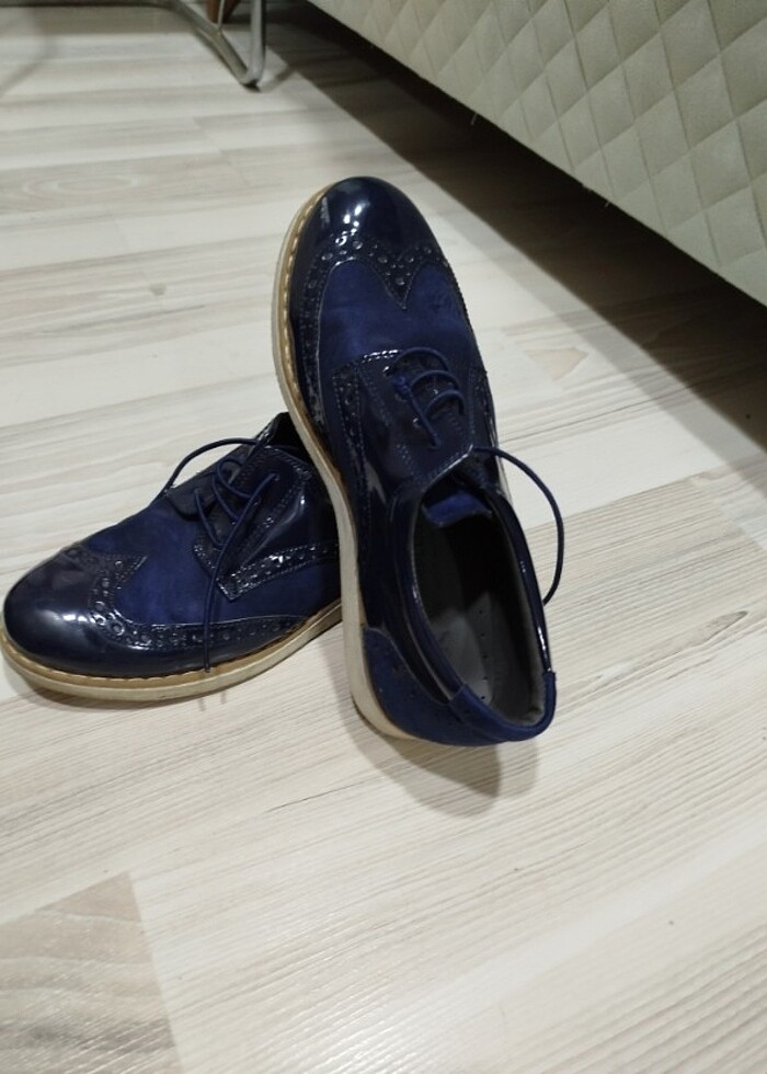 Rugan lacivert sünnet ayakkabısı - Görsel 2