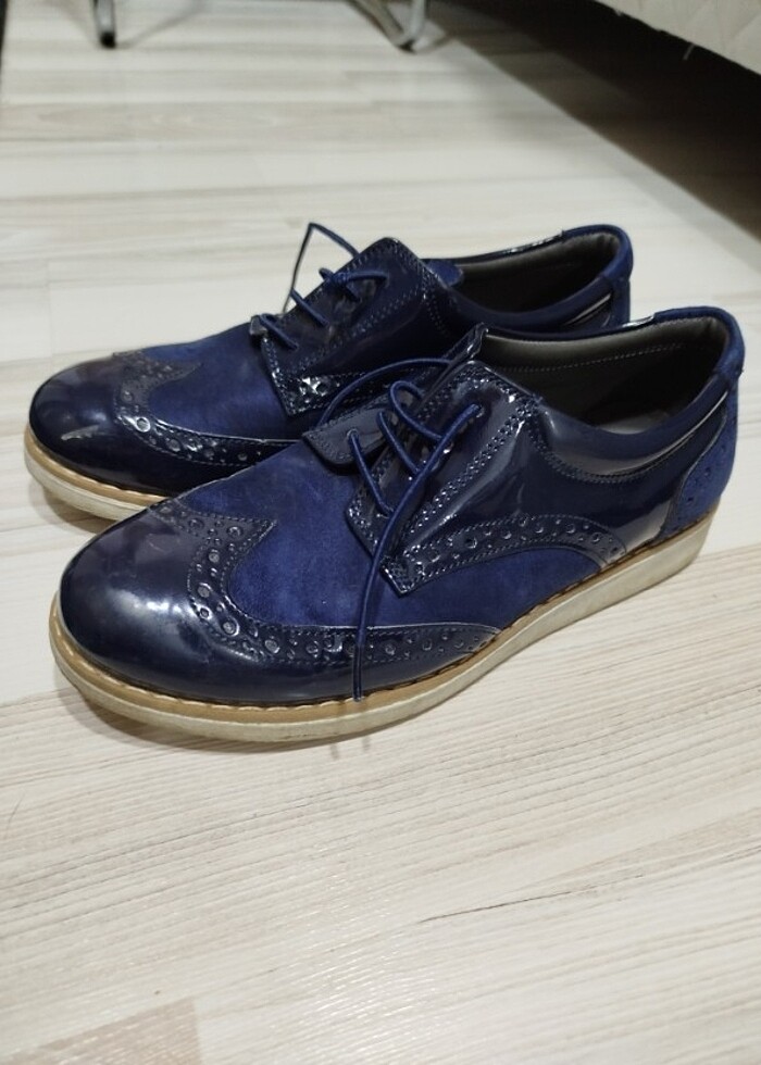 Rugan lacivert sünnet ayakkabısı - Görsel 3
