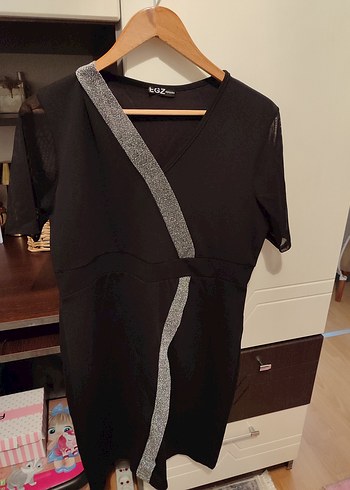 şeritli elbise - Görsel 2