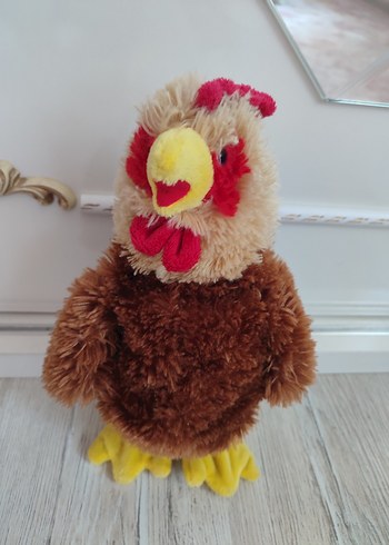 Renkli Kahverengi Peluş Tavuk Oyuncak