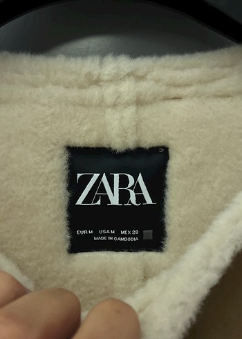Zara Bej Süet Düğmeli Kadın Ceket