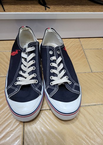 U.s polo Renkli Baskılı Mavi Kadın Spor Ayakkabı - Görsel 2